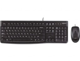 Set teclado + ratón Logitech MK120 USB con cable negro
